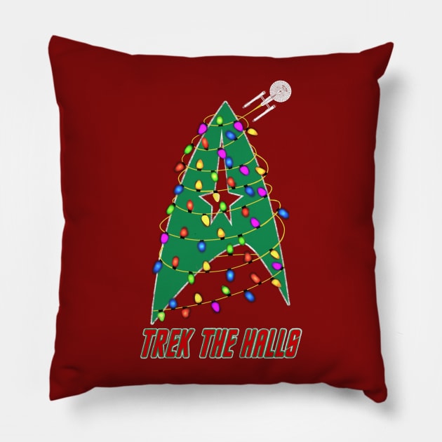 Trek the Halls Pillow by DistractedGeek