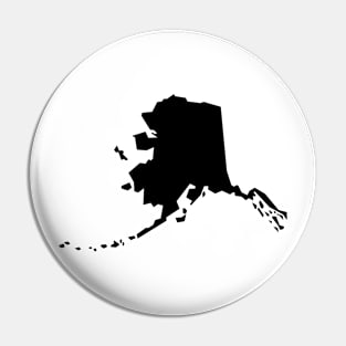 Alaska map in black Pin