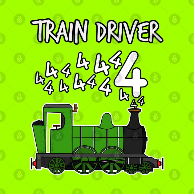 Train Driver 4 Year Old Kids Steam Engine by doodlerob