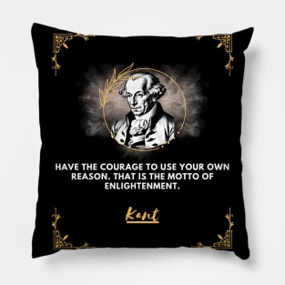 Immanuel Kant: the face and the voice of enlightenment Pillow