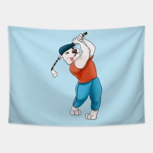 Anyone can love golf Tapestry
