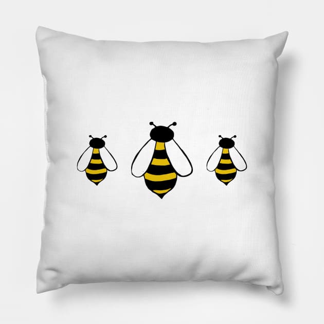 Bees Pillow by mynameisliana