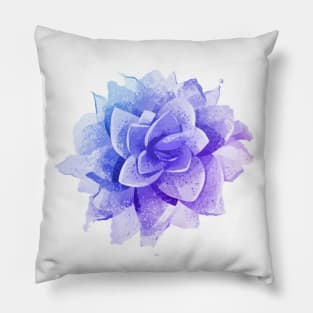 Purple Pastel Cactus Succulent Pillow