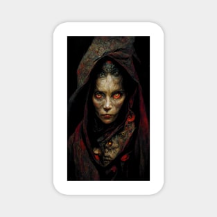 Witchlike sorcerer goblin woman Magnet