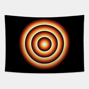 Hot Retro Color Wheel Tapestry