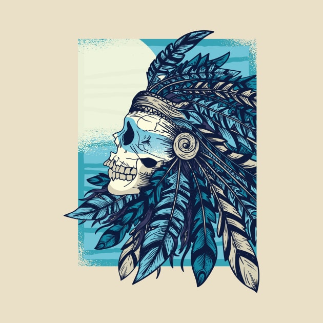 Native Skull Design by LR_Collections