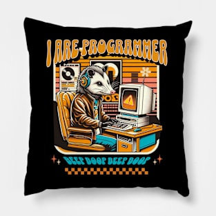 I Are Programmer Opposum Pillow