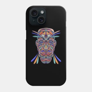 Young Warrior abstract face Phone Case