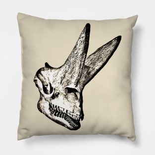 Dinosaur Skull Mono Pillow