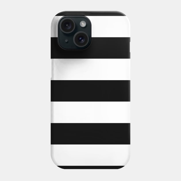 Black and White Stripes, Striped Pattern, Lines Phone Case by Jelena Dunčević