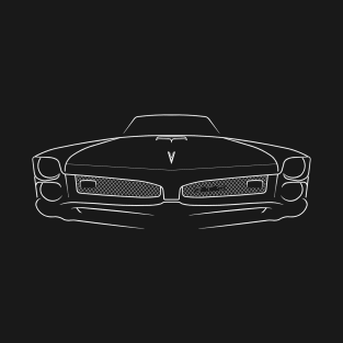 front/profile 1967 Pontiac GTO - stencil, white T-Shirt