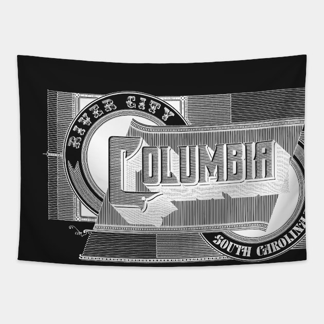 Vintage Columbia, SC Tapestry by DonDota