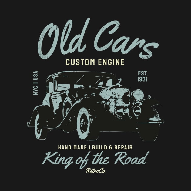 Old Cars Classic Car Vintage Sportscar by Foxxy Merch