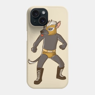 Funny Mexican Dog Luchador Wrestler Sketch Drawing Phone Case