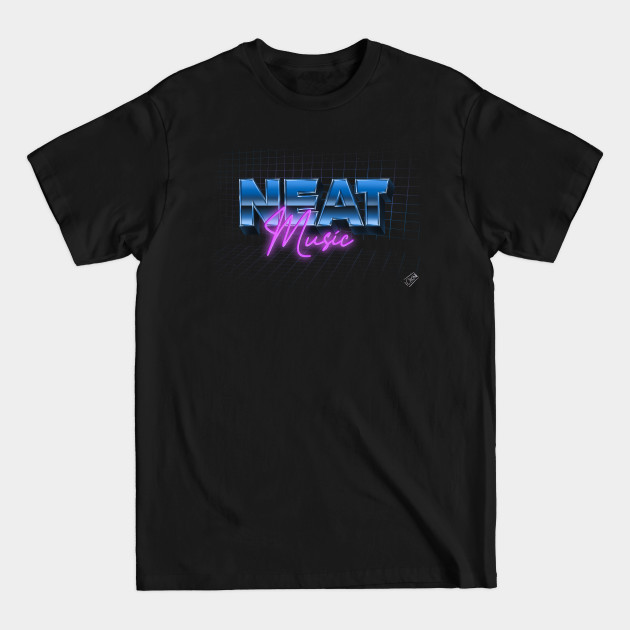 Disover Neat Music - Retrowave Aesthetic - T-Shirt