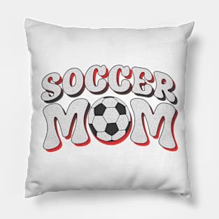 Soccer Mom Halftone Retro Pillow