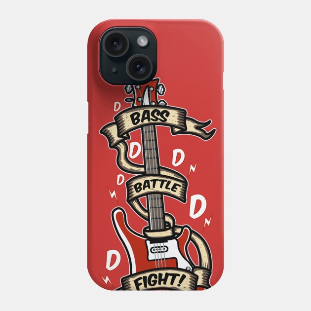 Bass Battle Fight Phone Case by Piercek25