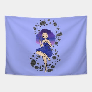 Asteroid Day Galaxy Gal by Yuuki G Tapestry