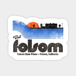 Visit Folsom State Prison Retro Tourist Souvenir Magnet