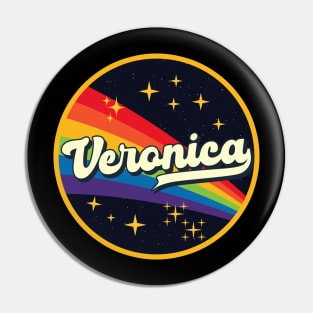 Veronica // Rainbow In Space Vintage Style Pin