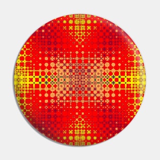 Warn and Shiny colors red, yellow, orange pattern Pin