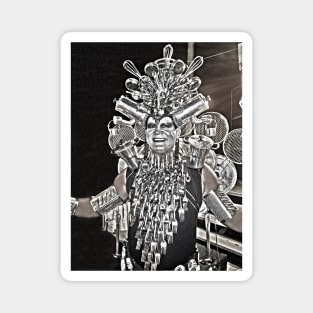 aluminum man carnival costume Magnet