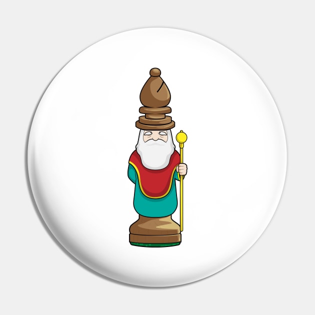 Chess piece Bishop Chess Pin by Markus Schnabel