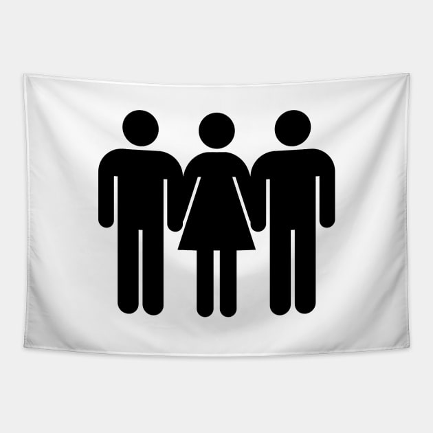 Throuple | Bisexual | Polyamory | Triad Tapestry by Merch4Days