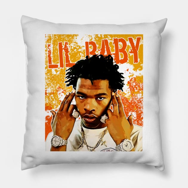 Lil Baby || Rapper Pillow by Aloenalone