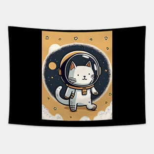 Catronaut Cat Astronaut Deep In Space Cosmic Cat Science Tapestry