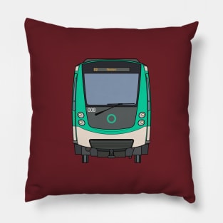 Paris Metro Train Pillow