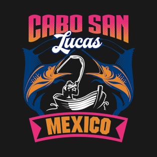 Cabo San Lucas Mexico Marlin Fishing Retro Souvenir T-Shirt