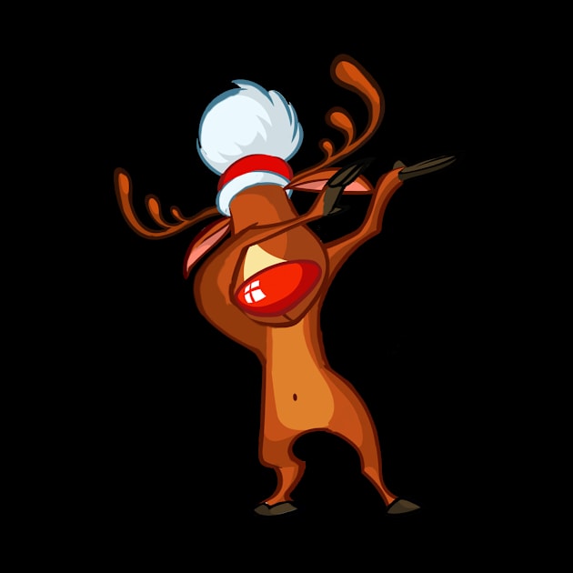 Dabbing Reindeer  Christmas Dab Rudolph by nevilleanthonysse