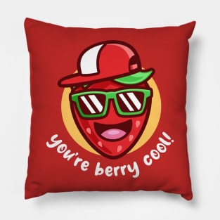 You're berry cool (on dark colors) Pillow