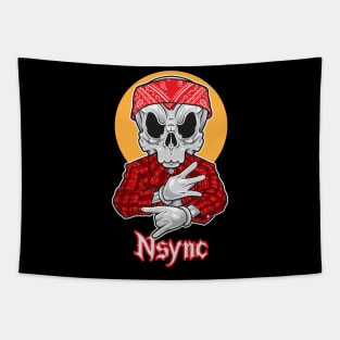 Skull Gangsta Nsync Tapestry