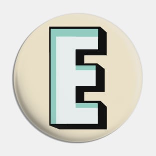 Letter E Name Gift Pin