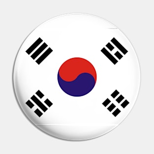 South Korea Flag Minimalist Pin