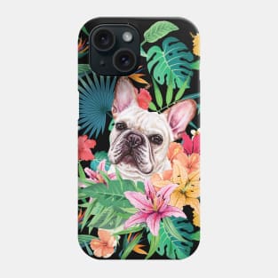 Tropical Cream White Frenchie French Bulldog 1 Phone Case