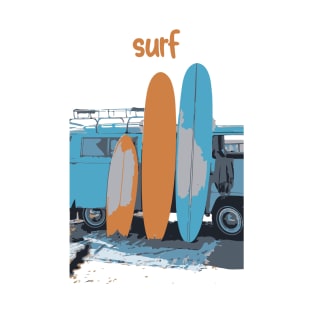 surf. surfing. beach. T-Shirt