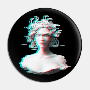 Medusa glitch design! Pin