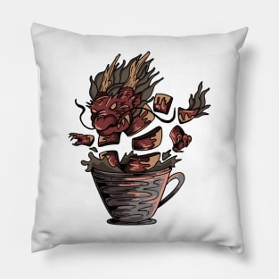 Coffee dragon Pillow