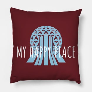 Happy Place SpaceShip Pillow