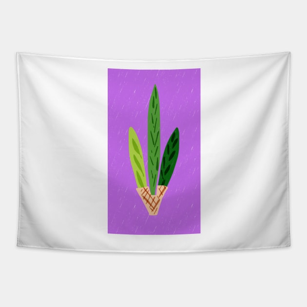 Lulav Lilac Print Tapestry by TillaCrowne