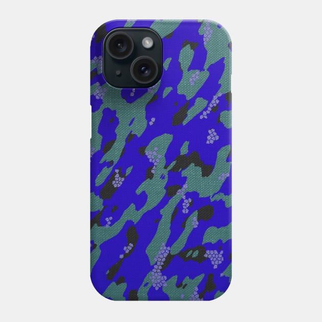 Camouflage - Green and Blue Phone Case by Tshirtstory