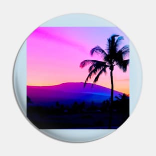 AM LoFi Kona Palms Pin