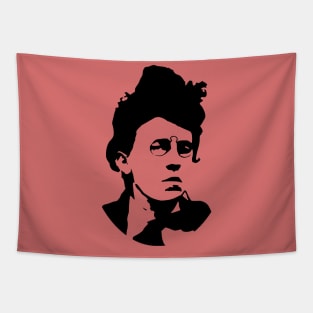 Emma Goldman Silhouette - Anarchist, Feminist, Socialist Tapestry