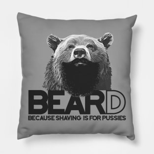 Bear and beard Pillow