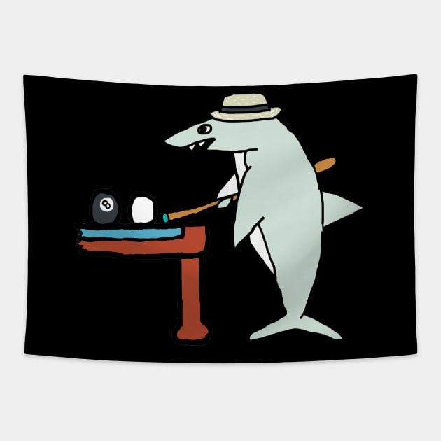 Pool Shark Tapestry by Mark Ewbie