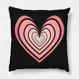 Rosy Heart (Salmon Pink) Pillow