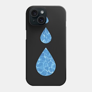 Water Drops Abstract - Water sign - The Five Elements Abstract  Symbol Phone Case